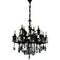 Austrian 14-Light Chandelier in Burnished Bronze with Swarovski Pendants, Late 1800s 1