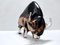 Mid-Century Murano Glass American Buffalo Attributed to Seguso, Italy 4