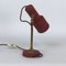 Lámpara de mesa vintage de latón rojo de Stilnovo, años 50, Imagen 7