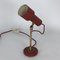 Lámpara de mesa vintage de latón rojo de Stilnovo, años 50, Imagen 3