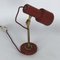 Lámpara de mesa vintage de latón rojo de Stilnovo, años 50, Imagen 5
