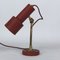 Lampe de Bureau Vintage en Laiton Rouge de Stilnovo, 1950s 10