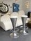 Italian Cone Stainless Steel Bar Stools, 1990s, Set of 4 3
