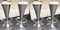 Italian Cone Stainless Steel Bar Stools, 1990s, Set of 4 1