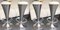 Italian Cone Stainless Steel Bar Stools, 1990s, Set of 4, Image 1