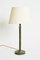 Art Deco Brass Table Lamp in Green, Image 2