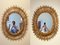 Mid-Century Oval Rattan Mirrors, Set of 2 2