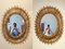 Specchi ovali Mid-Century in vimini, set di 2, Immagine 2