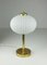 Mid-Century Opaline & Brass Table Lamp, Image 1