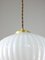 Vintage Opaline & Brass Pendant Lamp, Image 5