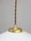 Vintage Opaline & Brass Pendant Lamp 6