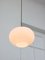 Vintage Opaline & Brass Pendant Lamp, Image 8