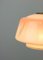 Lámpara colgante Salmon vintage de vidrio y latón, Imagen 4