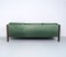 Vintage Danish Green Leather Sofa, 1960s 7