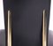 Black Leather and Brass S44 Dining Chairs from Fasem, 1990s, Set of 7 16