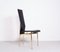 Black Leather and Brass S44 Dining Chairs from Fasem, 1990s, Set of 7 1