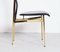 Black Leather and Brass S44 Dining Chairs from Fasem, 1990s, Set of 7 11