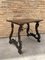 Tavolino barocco con gambe a lira e ripiano intarsiato, Spagna, Immagine 5