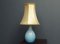 Blue Glass Lamp, Huta Boussu, Belgium, Image 1