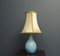 Blue Glass Lamp, Huta Boussu, Belgium, Image 4