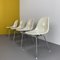 Sedie color bianco sporco di Charles & Ray Eames per Vitra, anni '70, set di 4, Immagine 4