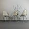 Side Chairs in Off-White by Charles & Ray Eames for Vitra, 1970s, Set of 4 2