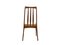 Vintage Scandinavian Dining Chairs in Paper Cord and Teak, Set of 4, Image 5