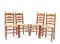 Dutch Elm Provincial Ladder-Back Chairs, 1880s, Set of 4, Image 4