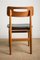 Danish Teak and Black Leatherette Chairs, 1960s, Set of 6 4