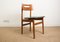 Danish Teak and Black Leatherette Chairs, 1960s, Set of 6 8
