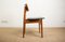 Dänische Stühle aus Teak & Schwarzem Kunstleder, 1960er, 6er Set 6