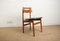 Dänische Stühle aus Teak & Schwarzem Kunstleder, 1960er, 6er Set 1