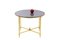 Round Table in Brass and Gray Marble from Maison Jansen, 1970s 10