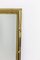 Rectangular Mirror in Gilt Brass, 1970s 3