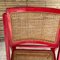 Red Cane Folding Chairs, France, 1970s, Set of 2 16