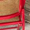Red Cane Folding Chairs, France, 1970s, Set of 2 11