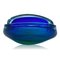 Blaue Murano Glasschale oder Aschenbecher von Seguso, Italien, 1960er 2