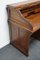 Antique French Oak Roll Top Desk, Late 19th Century, Image 13