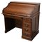 Antique French Oak Roll Top Desk, Late 19th Century, Image 1
