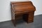 Antique French Oak Roll Top Desk, Late 19th Century, Image 2