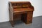 Antique French Oak Roll Top Desk, Late 19th Century, Image 3