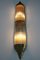 Big Art Deco Brass and Glass Wall or Ceiling Lamp, 1930s, Image 2