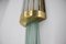 Big Art Deco Brass and Glass Wall Lamp, 1930s, Image 9