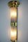Big Art Deco Brass and Glass Wall Lamp, 1930s 2