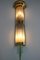 Big Art Deco Brass and Glass Wall Lamp, 1930s, Image 4