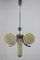 Lámpara colgante Bauhaus de cromo y vidrio, años 30, Imagen 3