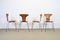 Mosquito 3105 Model Chairs in Teak by Arne Jacobsen for Fritz Hansen, Set of 4 2