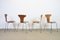 Mosquito 3105 Model Chairs in Teak by Arne Jacobsen for Fritz Hansen, Set of 4 3