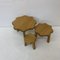 Oak Nesting Tables 1970s, Set of 3 4