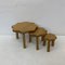 Oak Nesting Tables 1970s, Set of 3, Image 1